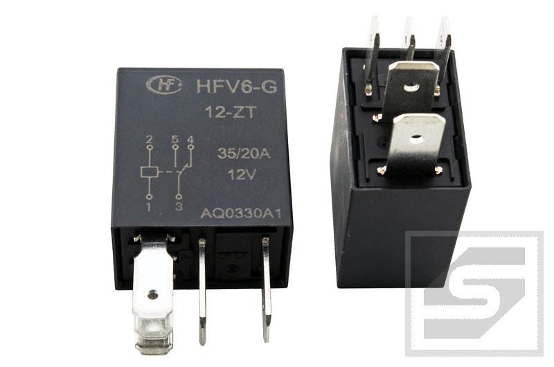 Przekaźnik HFV6-G/012-ZT HONGFA 1 styk przełączny;35/20A;12VDC;RoHS