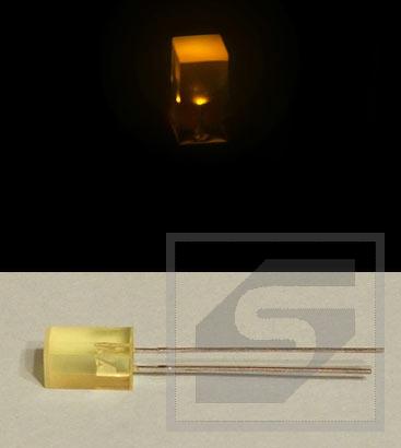 Dioda LED kwadratowa 5x5 L-1553YDT żółta;20mA;2.1-2.5V;Kingbright