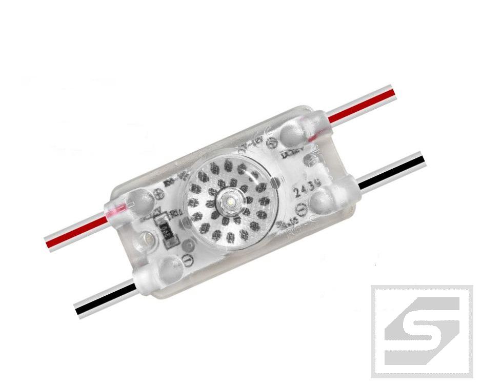 Moduł LED DOT LENS 1;0.36W/30mA;12V 65lm;3000K;36x19x9.4mm;SMD2835;IP65