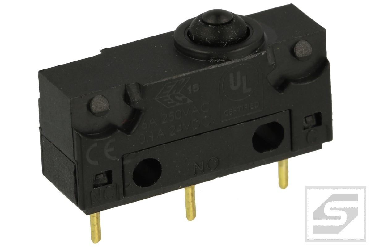 Mikroprzełącznik SR0-00P HIGHLY bez dźwigni;do druku;6A/250VAC;IP67;