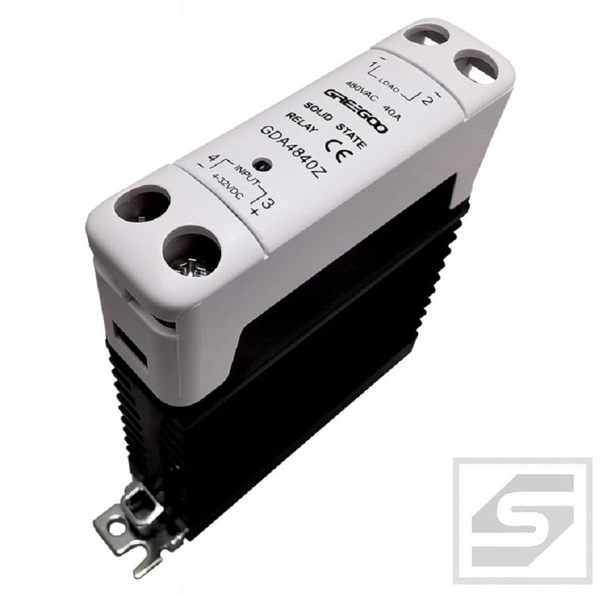 Przekaźnik GDA4840Z;SSR;GREGOO INPUT:4-32VDC;OUTPUT:40A/24-480VAC