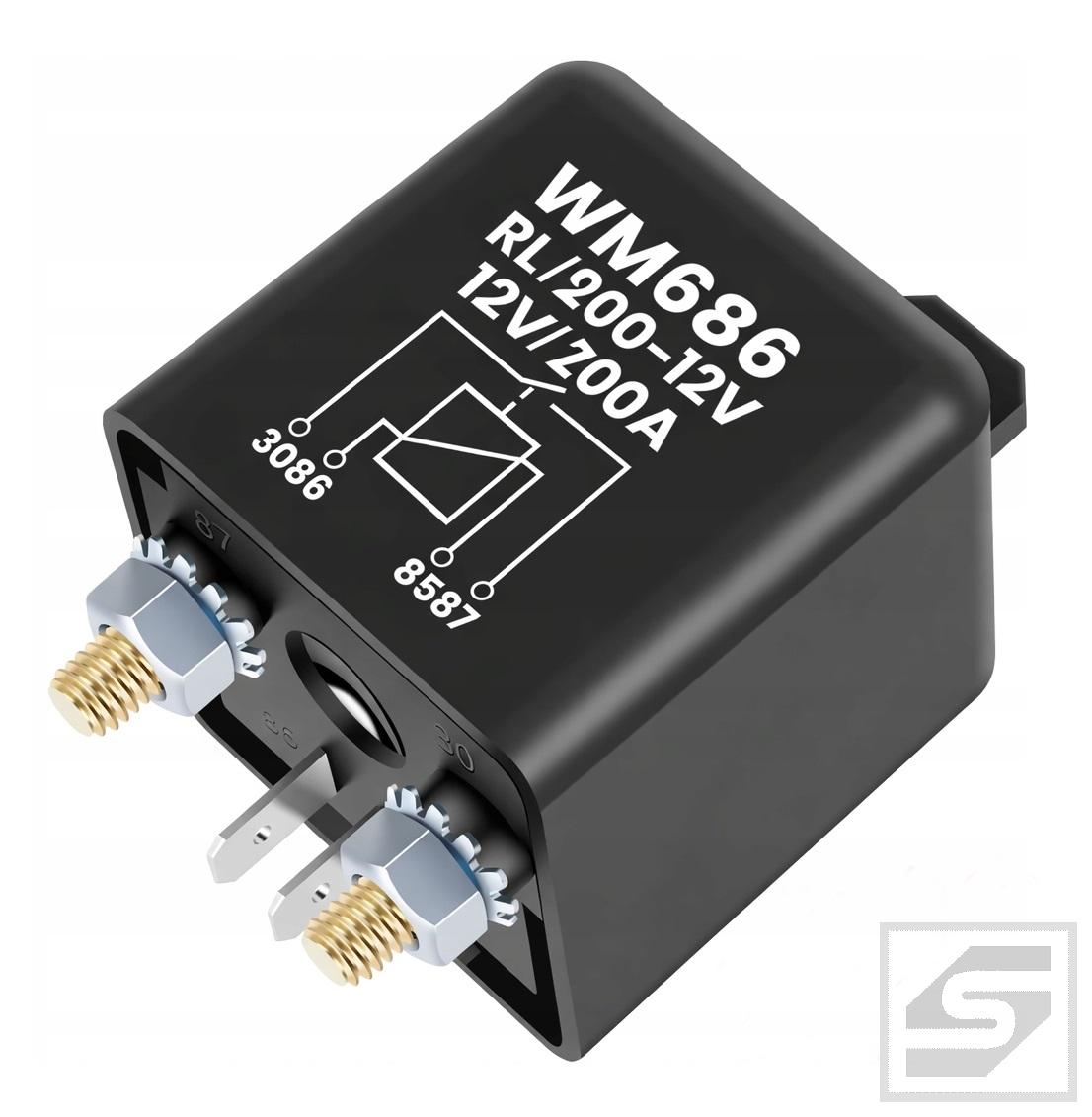 Przekaźnik mocy WM686 RL/180-12 12V/200A;zwierny;