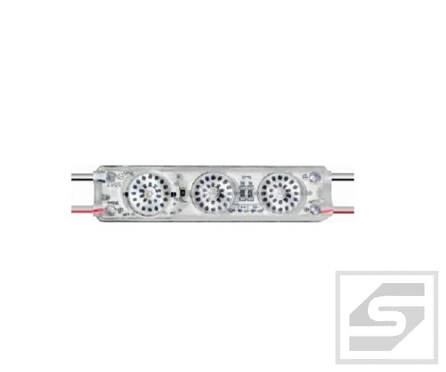 Moduł LED DOT LENS 3;1.08W/90mA;12V 186lm;6500K;79x19x7.9;SMD2835;IP65;