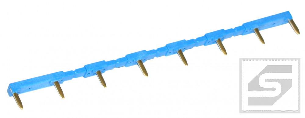 Mostek grzebieniowy 095.18 10A-250V 8-polowy niebieski do serii 95.05