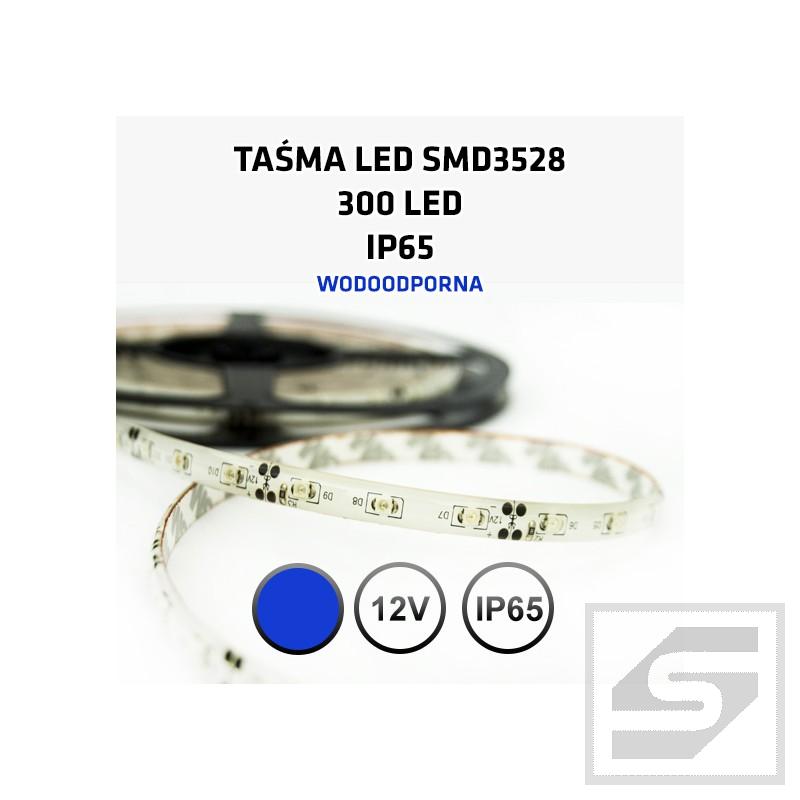 Taśma LED niebieska  300LED/5m 3528 12VDC/IP65/24W LEDstrip3528B/60